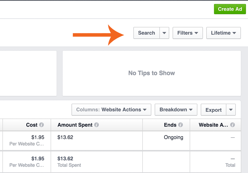 How to Filter Facebook ads report