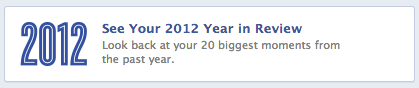 Facebook Year In Review button